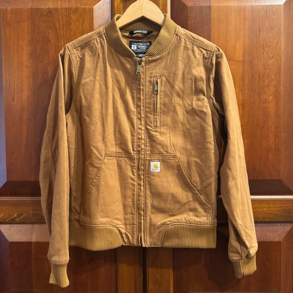 Carhartt Women's Bomber Jacket Rugged Flex Relaxed Fit Size S - Picture 2 of 16